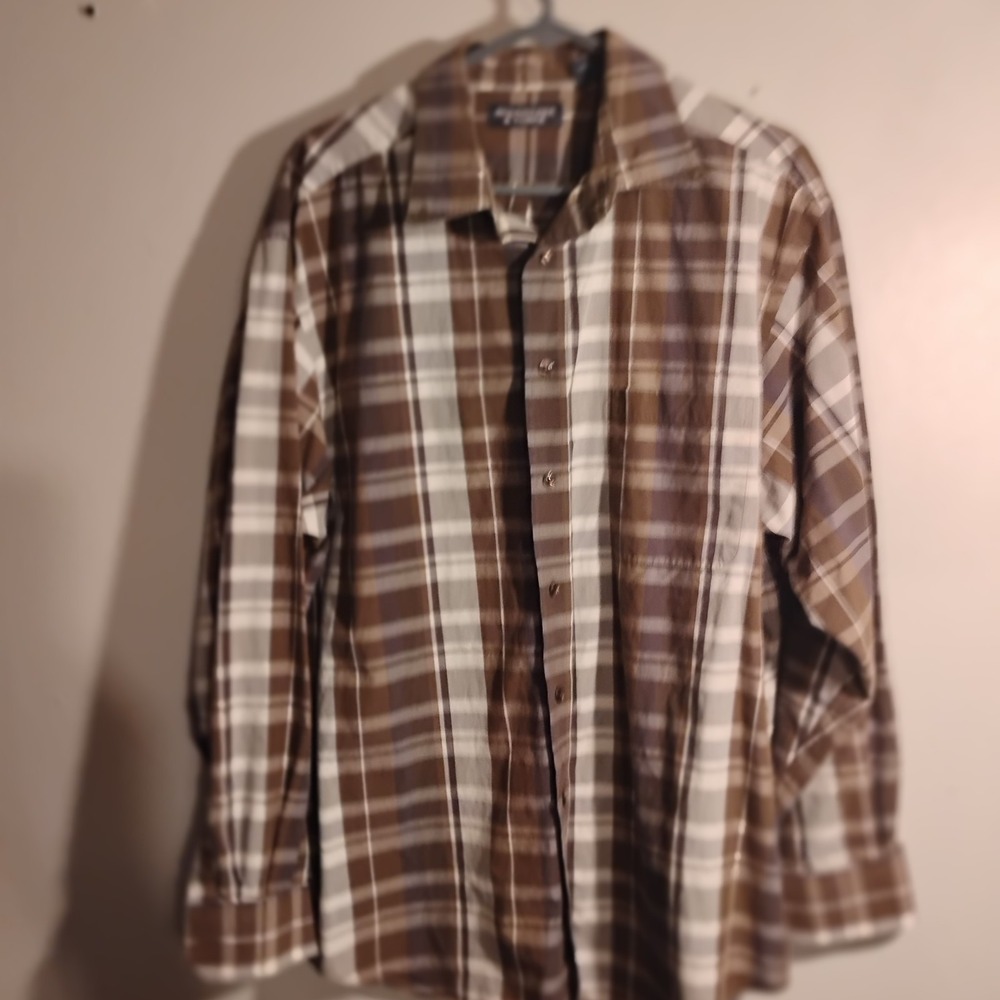 Men's Roundtree And York, Xlarge Long Sleeve Button Up, 90s, Y2k
